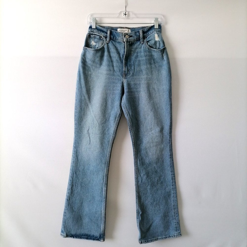 Abercrombie & Fitch Womens Blue The '70s Vintage Flare High Rise Jeans Size 27